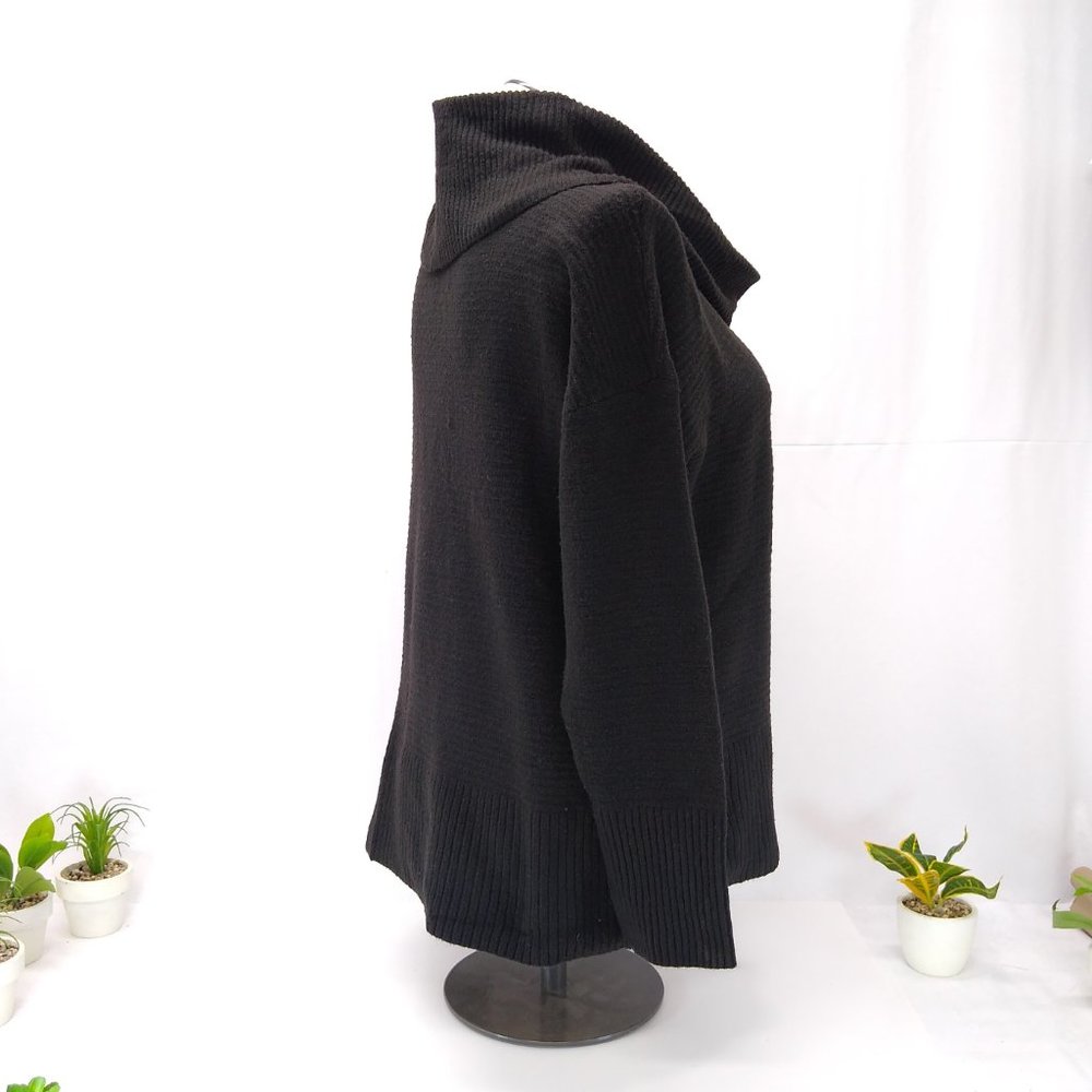 Time and Tru Women’s Cowl Neck Sweater 2X (20W) Chest Measures 46" - NWT - Picture 3 of 16